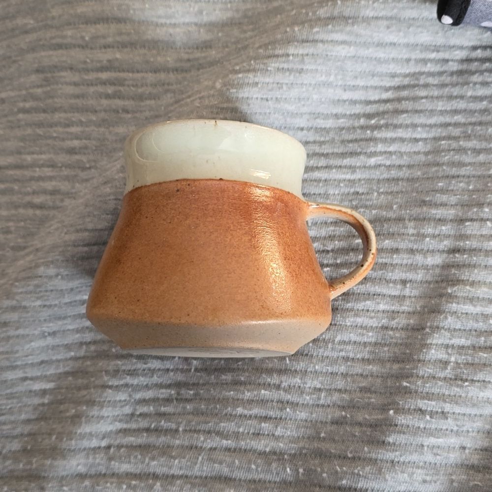Vintage SIAL Pottery Mugs Set of 4 Gaetan Beaudin Rust Potbelly Stoneware Canada
